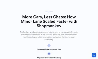Preview of the Minor Lane Auto Sales Case Study