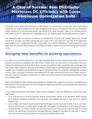 Preview of the Large Beer Distributor Case Study