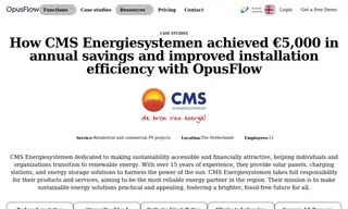 Preview of the CMS Energiesystemen Case Study