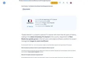 Preview of the Czech Television Case Study