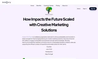 Preview of the Impacts the Future Case Study