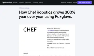 Preview of the Chef Robotics Case Study