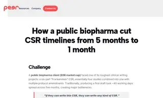 Preview of the Large Public Biopharma Company Case Study