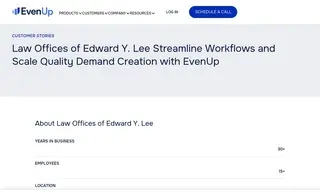 Preview of the Law Offices of Edward Y. Lee Case Study