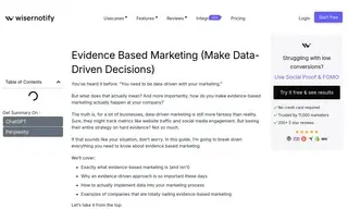Preview of the Evidence Based Marketing Company Case Study
