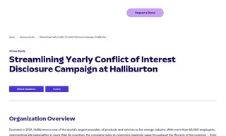 Preview of the Halliburton Case Study