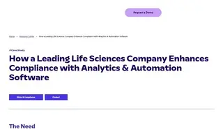 Preview of the Leading Life Sciences Company Case Study