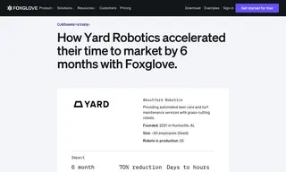 Preview of the Yard Robotics Case Study