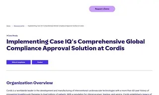 Preview of the Cordis Case Study
