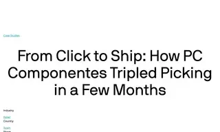 Preview of the PcComponentes Case Study