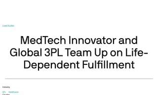 Preview of the 3PL Medical Devices Provider Case Study