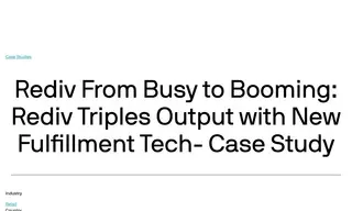 Preview of the Rediv Case Study