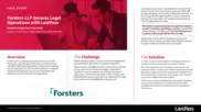 Preview of the Forsters Case Study