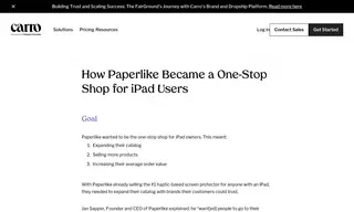 Preview of the Paperlike Case Study