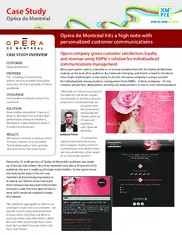 Preview of the Opéra de Montréal Case Study