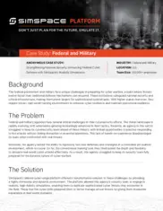 Preview of the Large Federal and Military Company Case Study