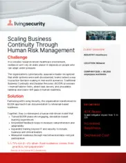 Preview of the Healthcare Environment Company Case Study