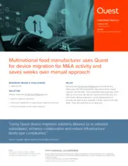 Preview of the Multinational Food Manufacturer Case Study