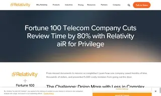 Preview of the Fortune 100 Telecom Company Case Study