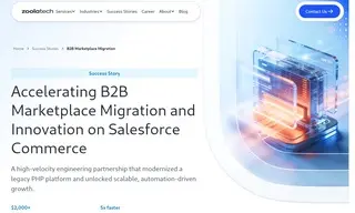 Preview of the Large B2B Marketplace Company Case Study