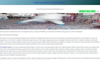 Preview of the The Splatter Studio Case Study