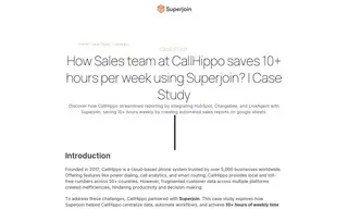 Preview of the CallHippo Case Study