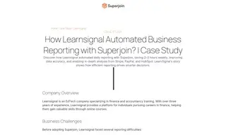 Preview of the Learnsignal Case Study