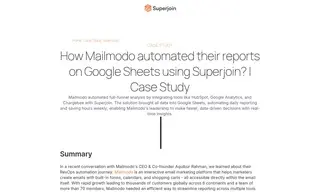 Preview of the Mailmodo Case Study