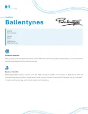 Preview of the Ballantynes Case Study