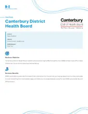 Preview of the Canterbury District Health Board Case Study