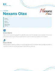 Preview of the Nexans Olex Case Study