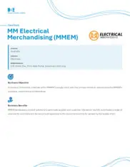 Preview of the MM Electrical Merchandising Case Study