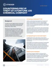 Preview of the Fortune 100 Chemical Company Case Study