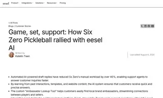 Preview of the Six Zero Pickleball Case Study