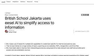 Preview of the British School Jakarta Case Study