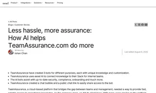 Preview of the TeamAssurance Case Study