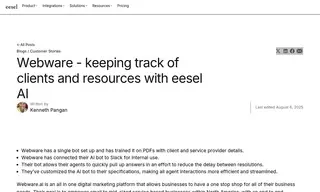 Preview of the Webware Case Study