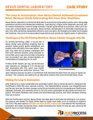 Preview of the Nexus Dental Laboratory Case Study