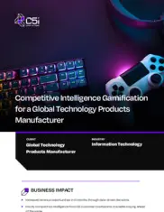 Preview of the Global Technology Products Manufacturer Case Study