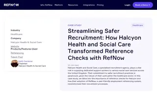 Preview of the Halcyon Health & Social Care Case Study