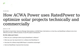 Preview of the ACWA Power Case Study