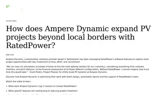 Preview of the Ampere Dynamic Case Study