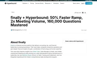 Preview of the Finally Case Study