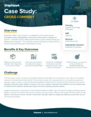 Preview of the Cross Company Case Study