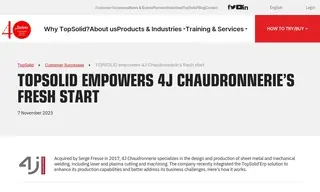 Preview of the 4J Chaudronnerie Case Study