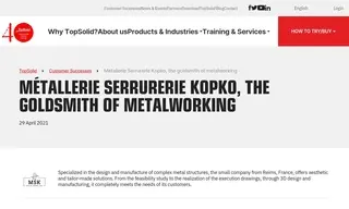 Preview of the Métallerie Serrurerie Kopko Case Study