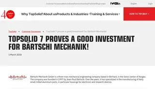 Preview of the Bärtschi Mechanik GmbH Case Study