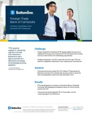 Preview of the Foreign Trade Bank of Cambodia Case Study