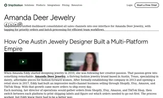 Preview of the Amanda Deer Jewelry Case Study