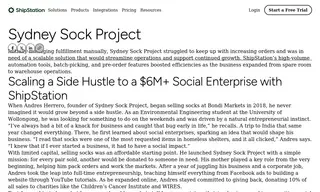 Preview of the Sydney Sock Project Case Study